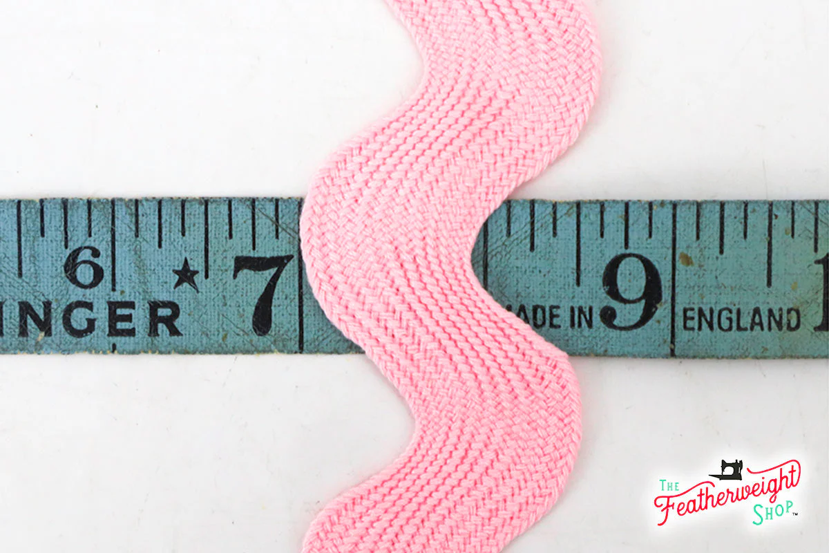 1 1/2" Inch JUMBO RIC RAC - LIGHT PINK (by the yard) - Image 2