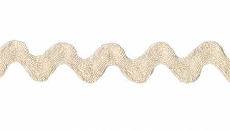 3/8" Inch IVORY Cotton RIC RAC from France (sold by the yard) - Image 3