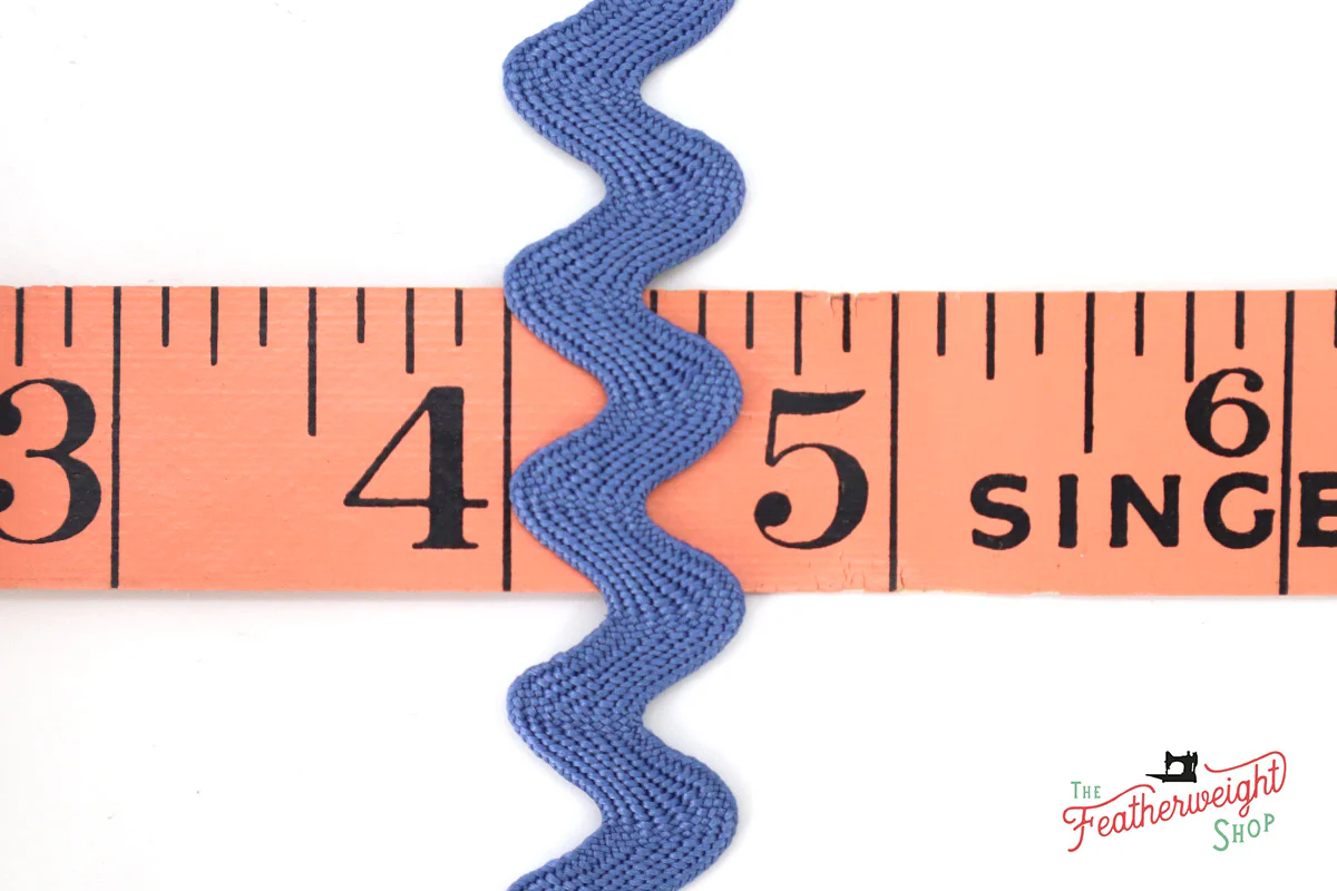5/8" Inch DENIM VINTAGE TRIM Large RIC RAC by Lori Holt (by the yard) - Image 2