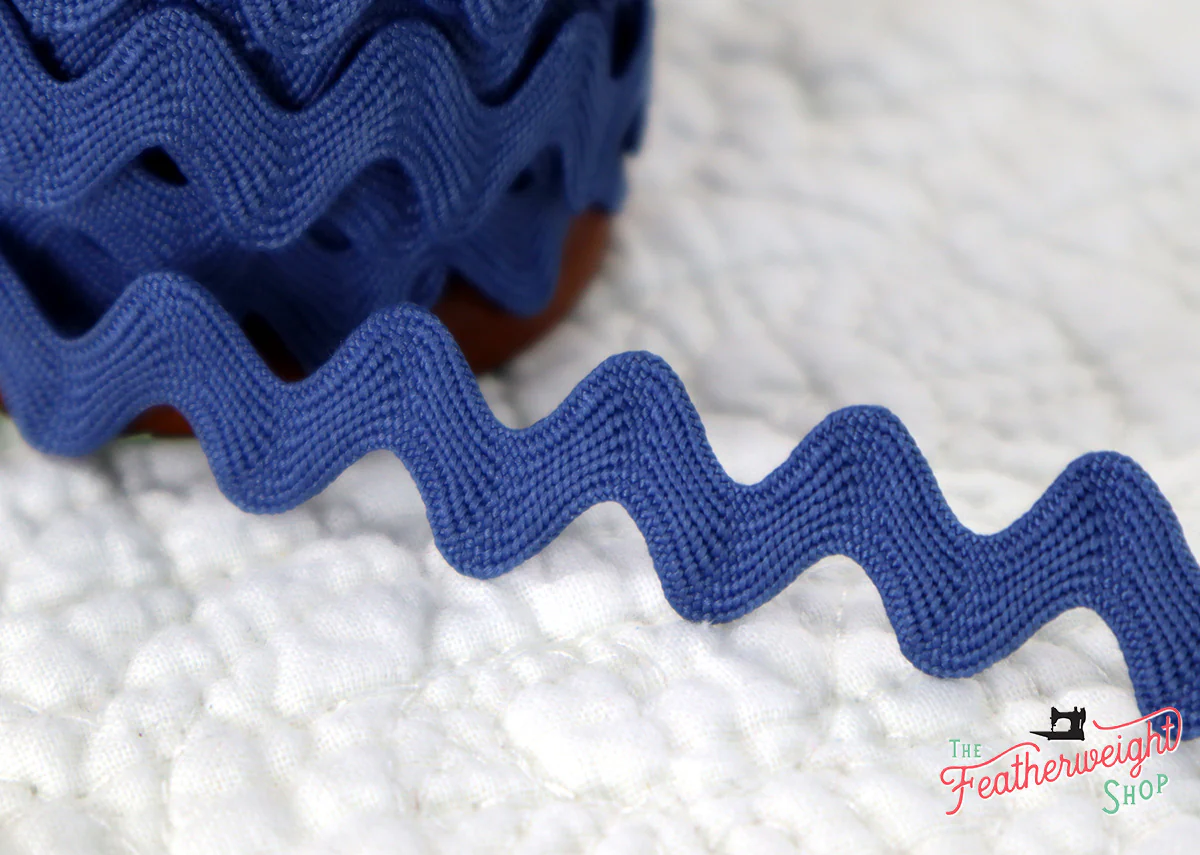 5/8" Inch DENIM VINTAGE TRIM Large RIC RAC by Lori Holt (by the yard) - Image 3