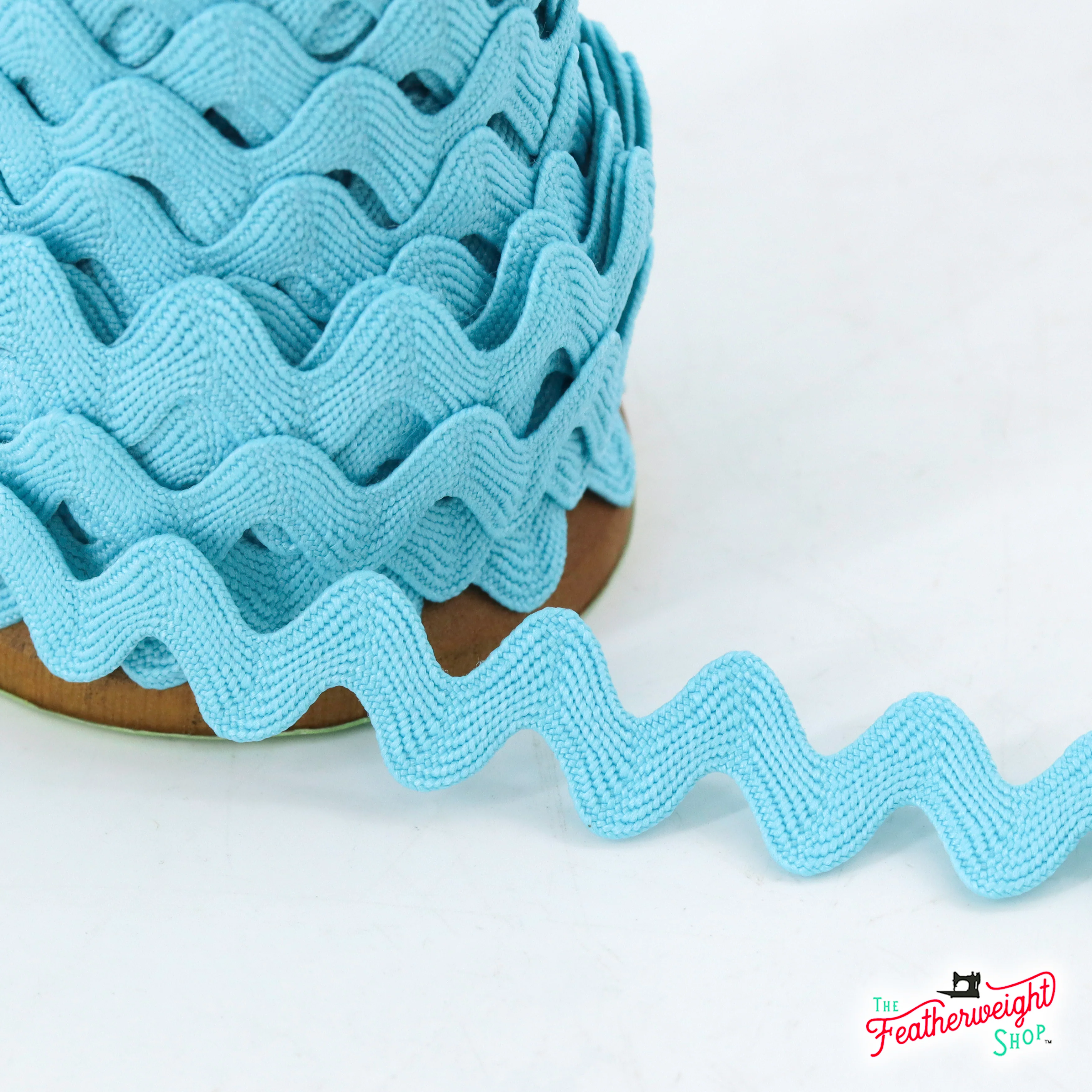 5/8" Inch RILEY AQUA VINTAGE TRIM Large RIC RAC by Lori Holt (by the yard)