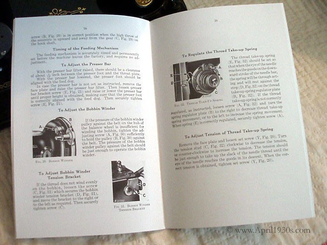 Manual, ADJUSTER'S for Singer Featherweight 221 (New) - Image 16