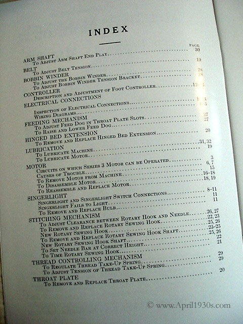 Manual, ADJUSTER'S for Singer Featherweight 221 (New) - Image 4