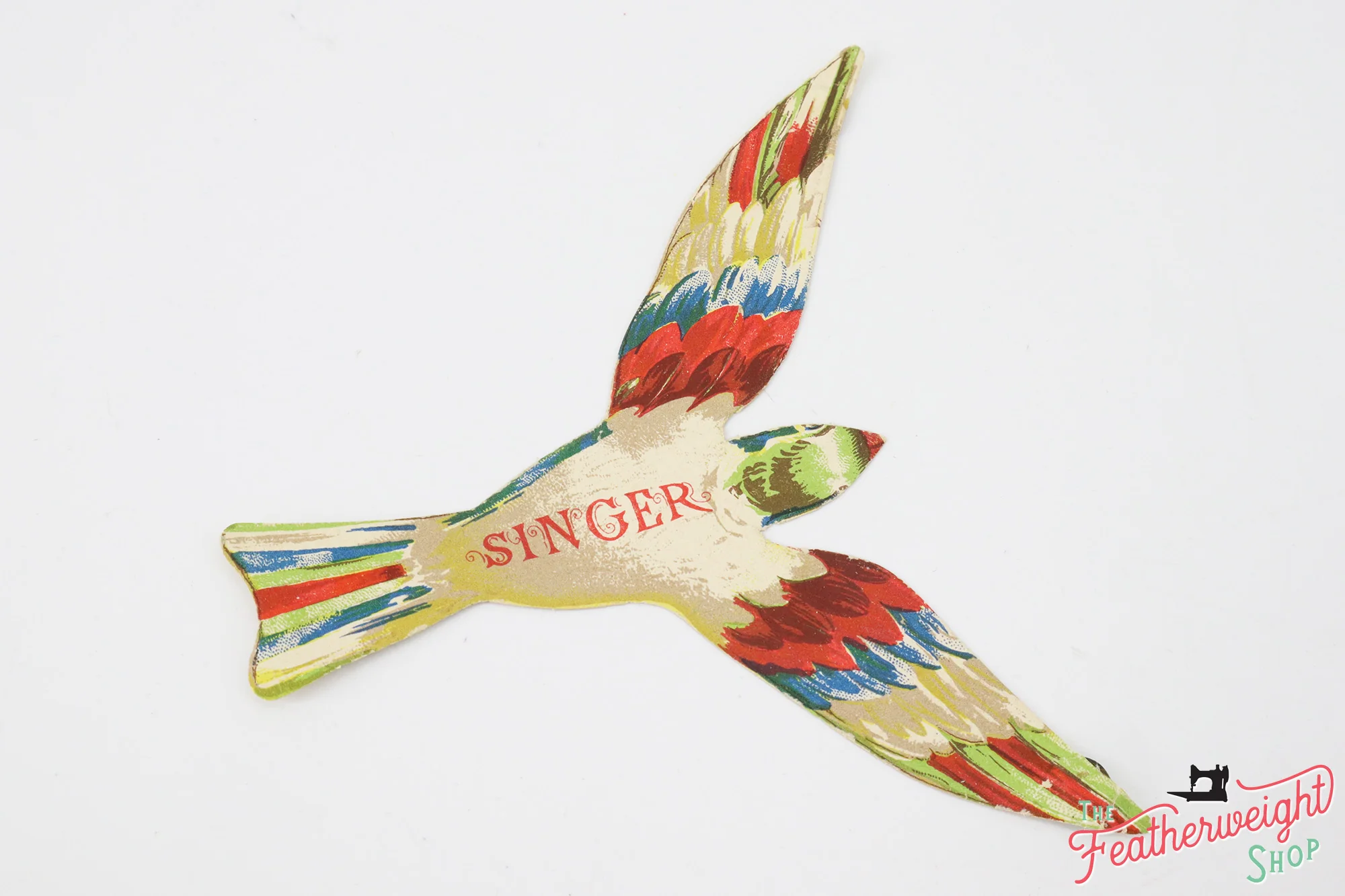 Advertisement, Rare Singer Balance Bird, ITALIAN - (Vintage Original)