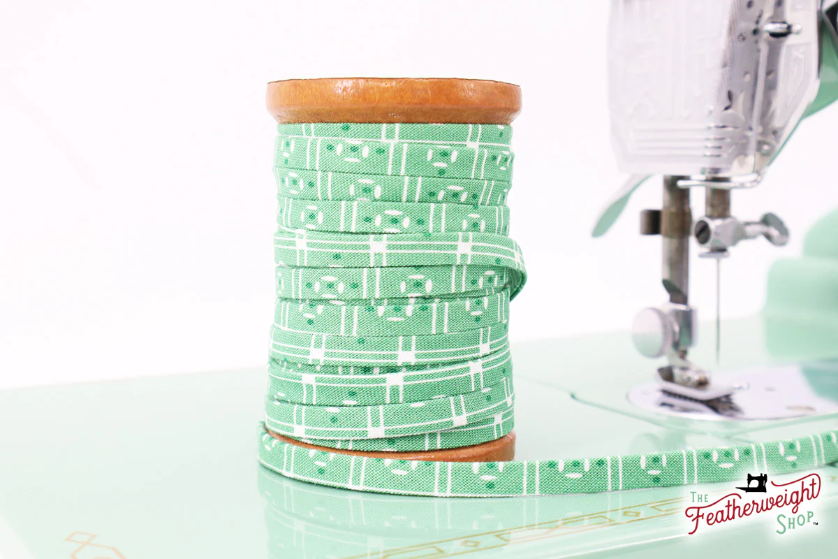 Bias Tape, 1/4" ALPINE LINOLEUM by Lori Holt (by the yard)