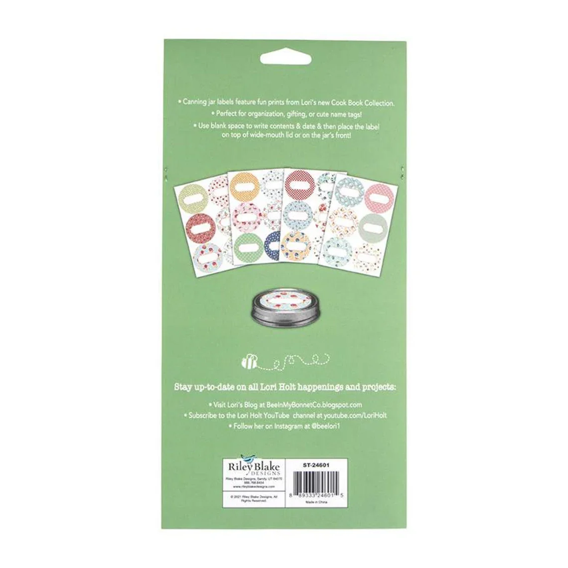 Canning Jar Labels, Cook Book by Lori Holt - Set of 24 - Image 3