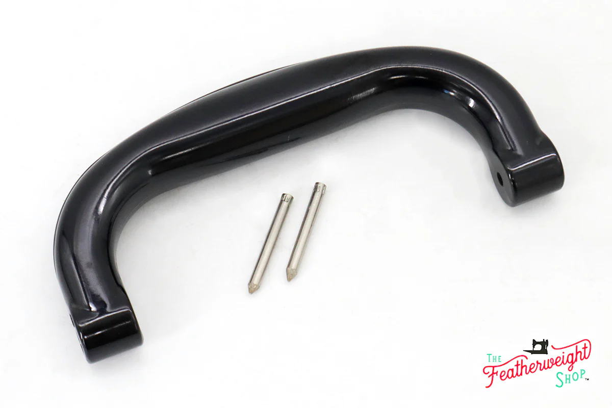 Case Handle, Black Bakelite with Pins, Singer (Vintage Original) - Image 2