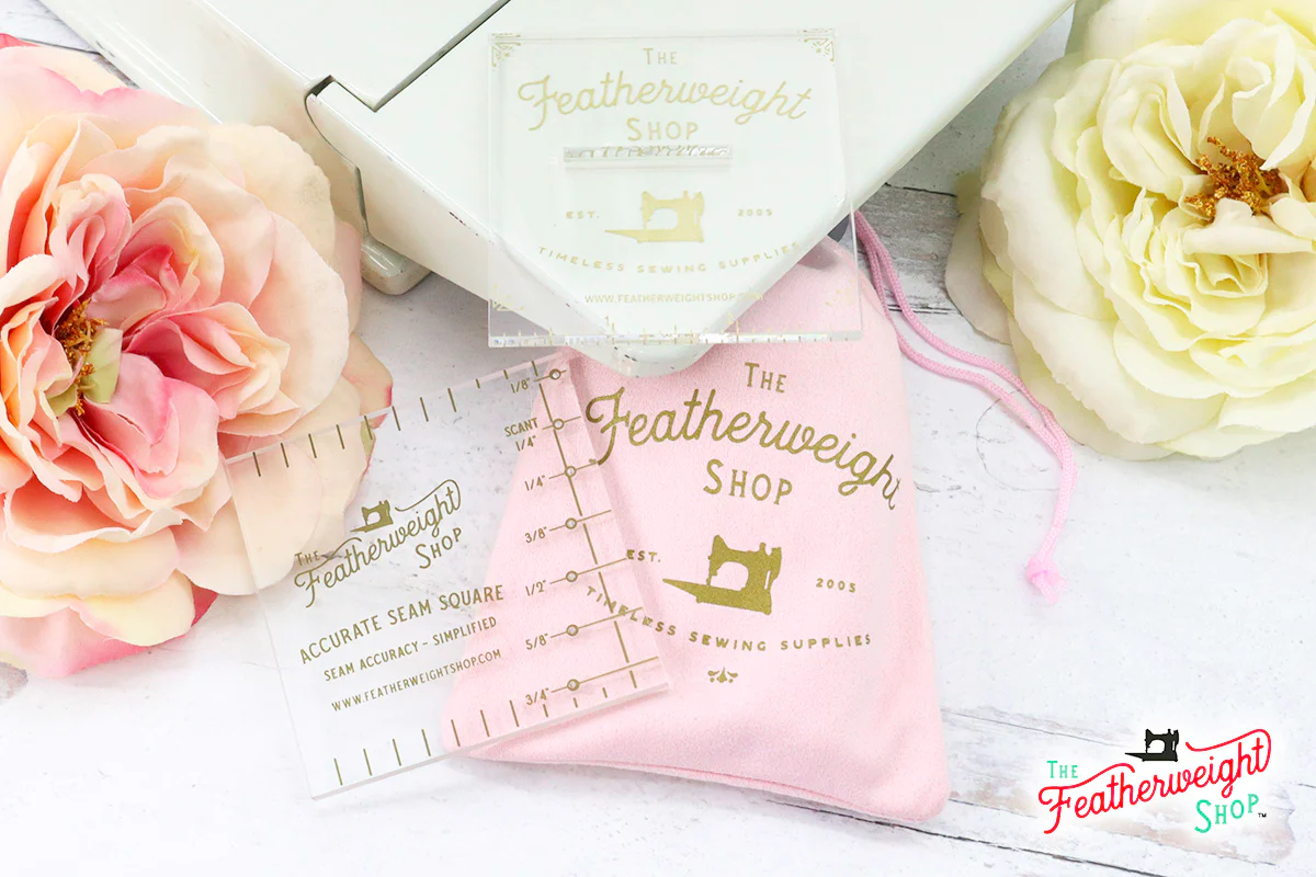 COMPLETE SET: Featherweight Accurate Seam Guide, Square, and Pocket Bag (Clear) - Image 5