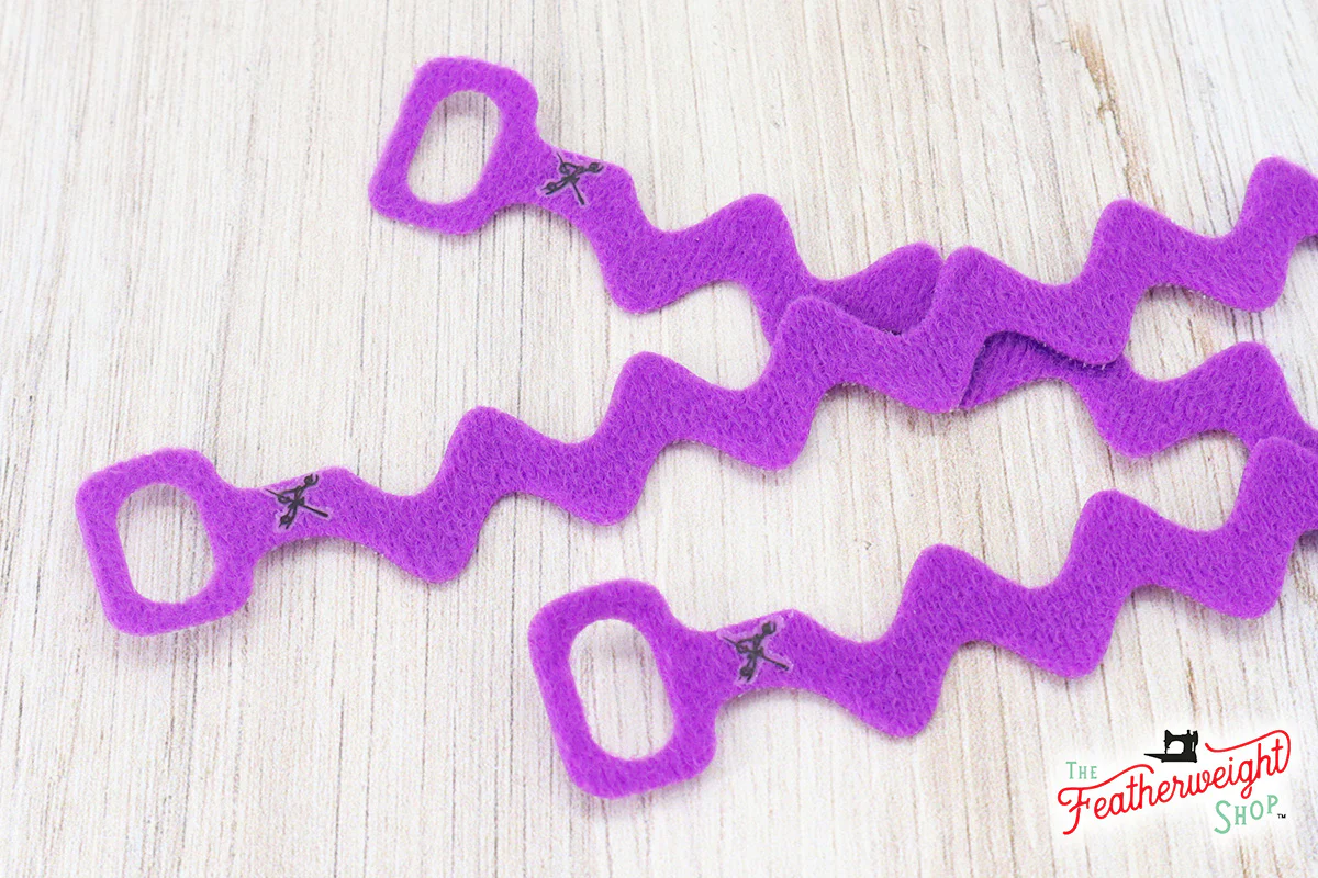 Cord WRAP, Ric Rac - Set of 3 (PURPLE) - Image 2