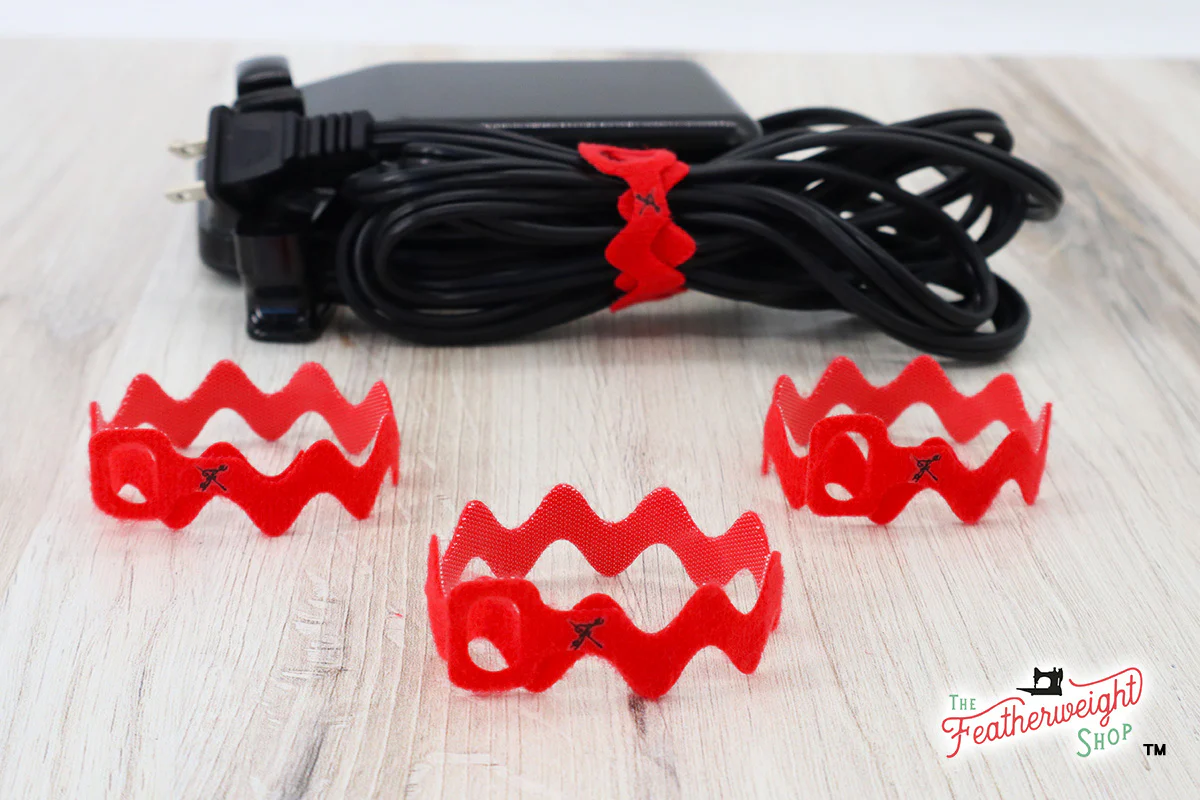 Cord WRAP, Ric Rac - Set of 3 (RED)