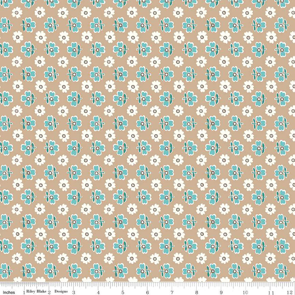 Fabric, Bee Vintage by Lori Holt MABLE TEA DYE (by the yard)