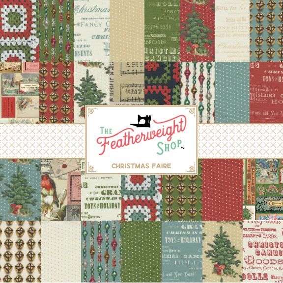 Fabric, Christmas Faire BELLS BLUE by Cathe Holden (by the yard) - Image 2