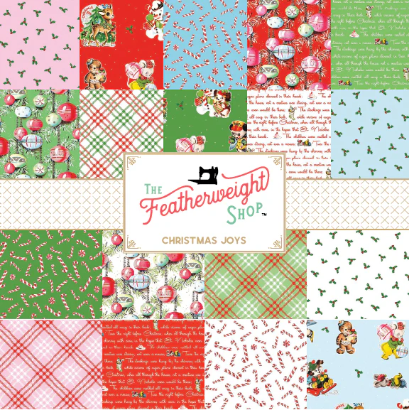Fabric, Christmas Joys HOLLY SKY by Lindsay Wilkes (by the yard) - Image 2