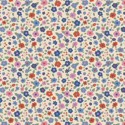 Fabric, Creating Memories Collection by Tilda - Evie BLUE (by the yard)