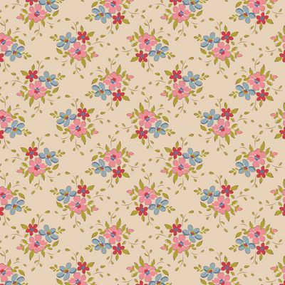 Fabric, Creating Memories Collection by Tilda - Frida PEARL (by the yard)