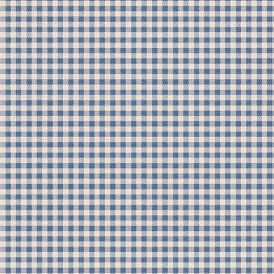 Fabric, Creating Memories Collection by Tilda - Gingham BLUE (Backing Cut - FIVE YARDS)