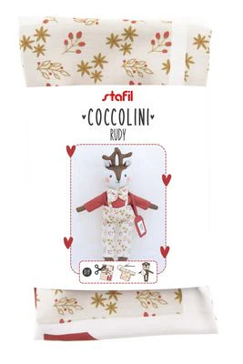 Fabric, Reindeer Rudy Coccolini ~ Cut & Sew Toy PANEL - Image 2