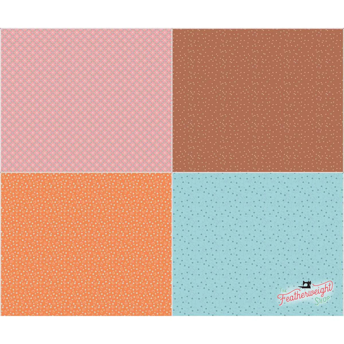 Fabric, Farm Girl Vintage Companion Prints by Lori Holt of Bee in My Bonnet - FAT QUARTER PANEL ONE