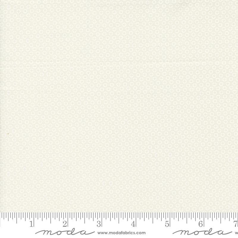 Fabric, Kitty Christmas Polka Dots by Urban Chiks - SNOW Ivory (by the yard)