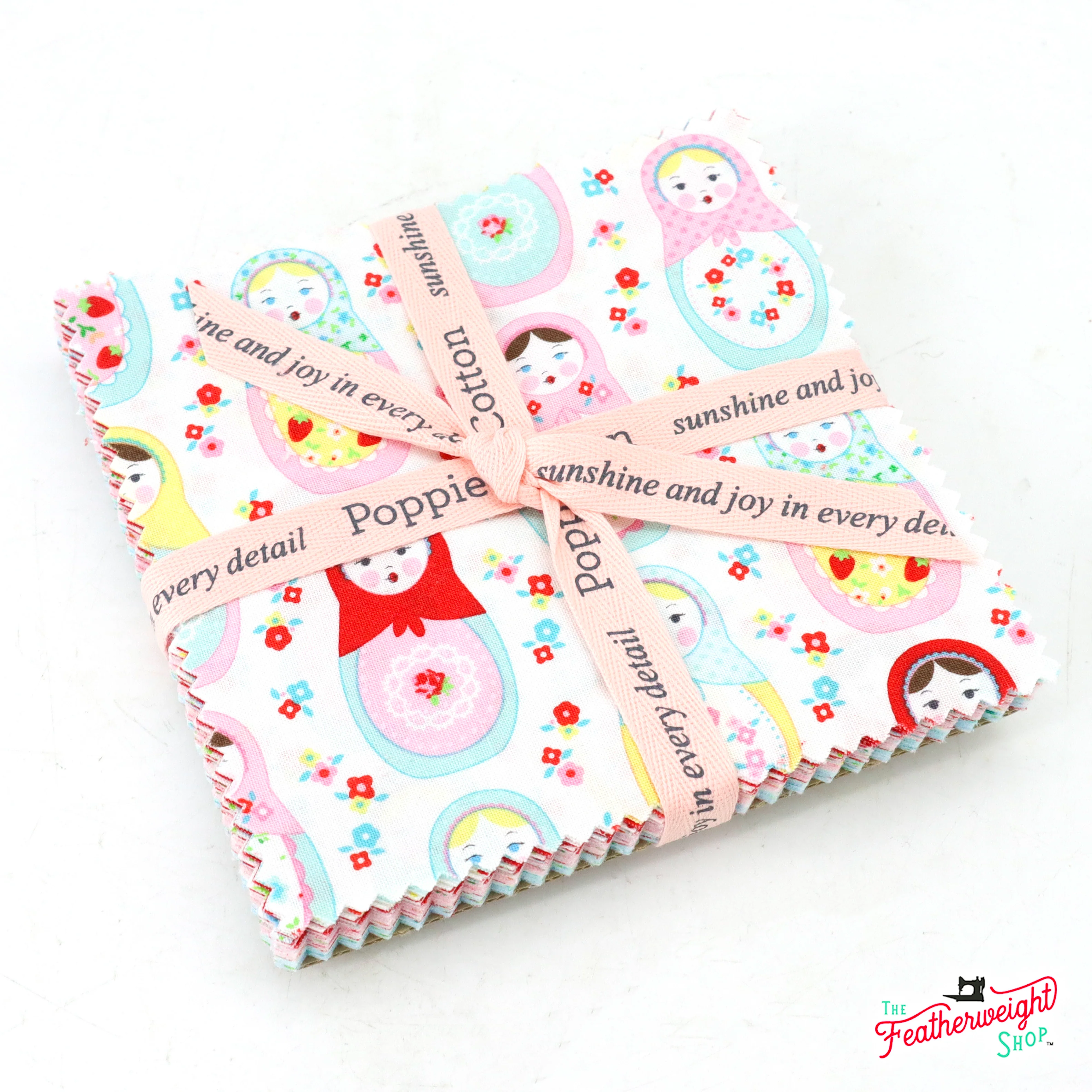 Fabric, Market Day by Amy Jordan for Poppie Cotton - 5-INCH SQUARES - Image 3