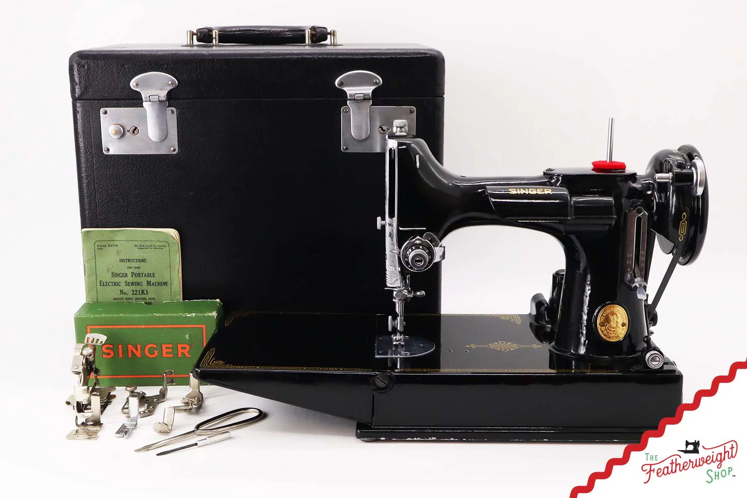 Featherweight 221K Sewing Machine, EF156*** - 1949 - Image 2