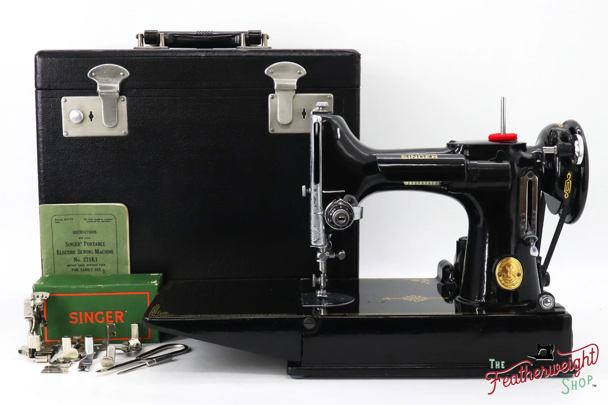 Featherweight 221K Sewing Machine, EG344*** - 1951 - Image 2