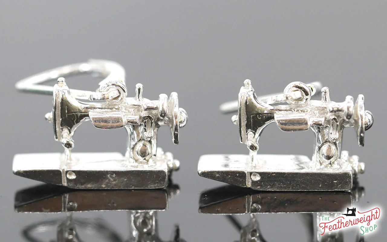 Jewelry, Singer FEATHERWEIGHT 221 Sterling Silver, EARRINGS - Image 4