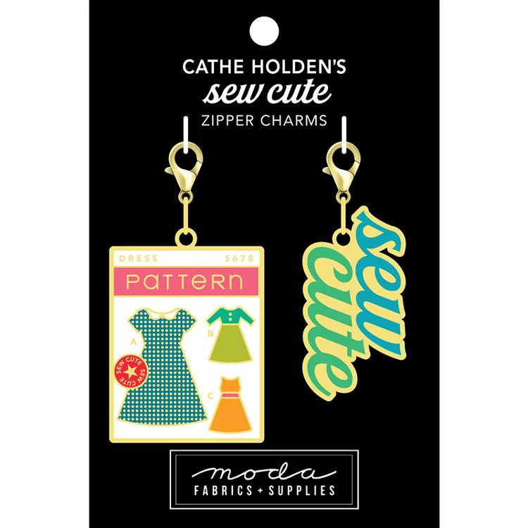 Enamel Charm Zipper Pull - SEW CUTE & DRESS PATTERN by Cathe Holden - Image 3