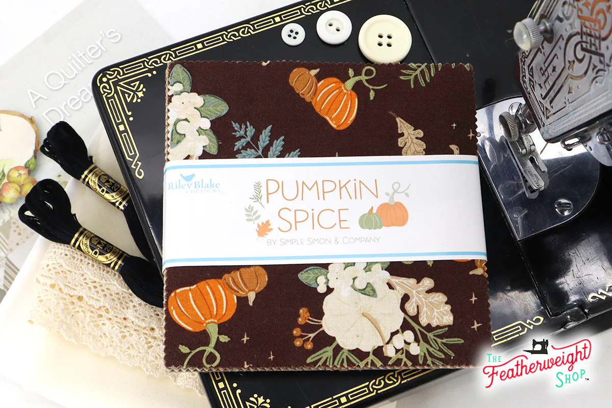 KIT, Vintage Autumn Featherweight Embroidery + Pattern - Image 3