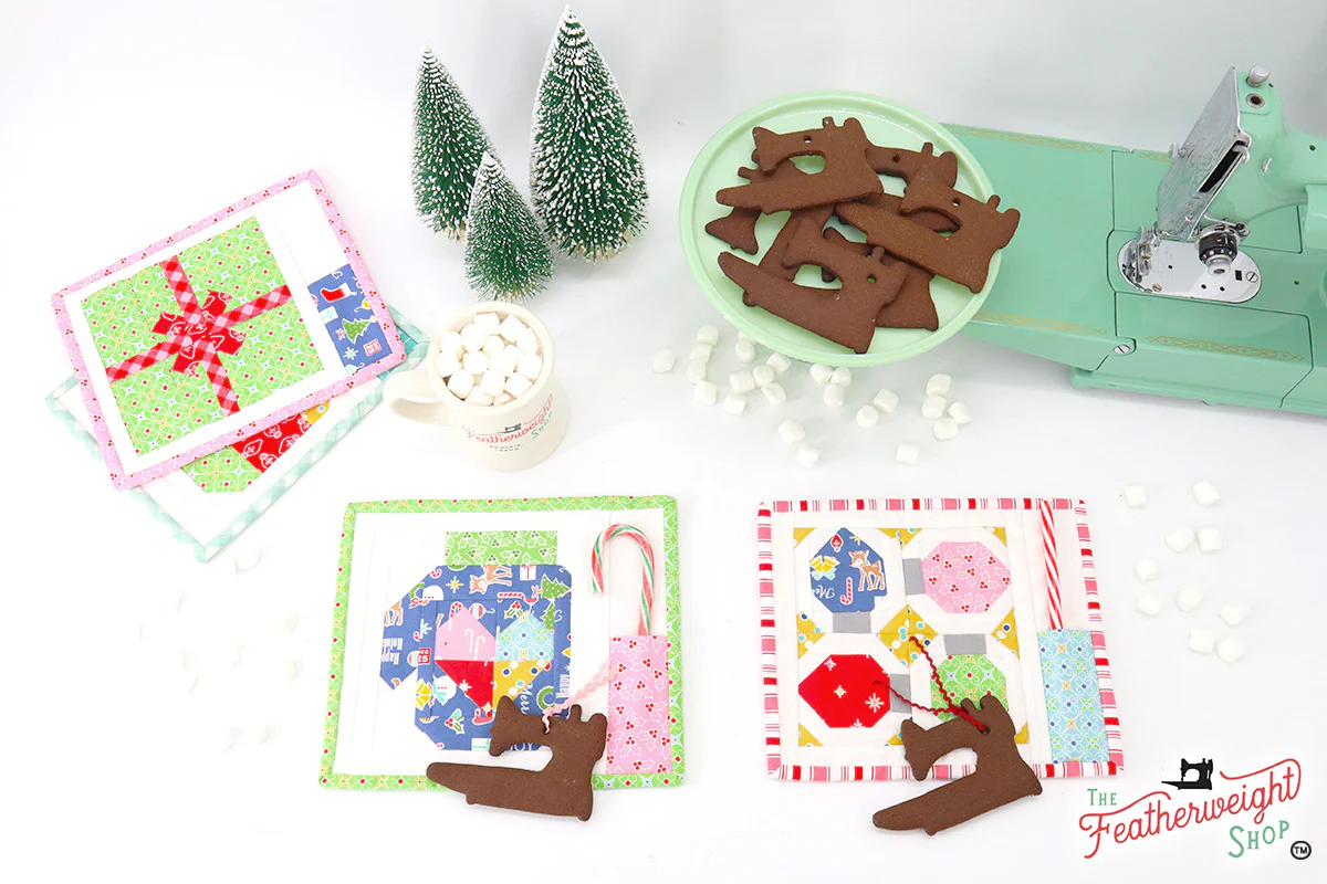 KIT, Vintage Christmas Merry Mug Mat LIGHTS (Pattern Book Optional) - Image 5