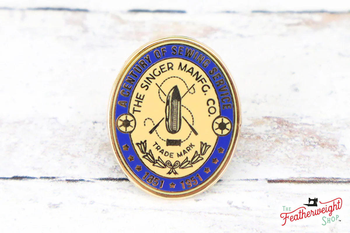 LAPEL Pin - Enamel 1851-1951 Centennial Featherweight Badge - Image 4