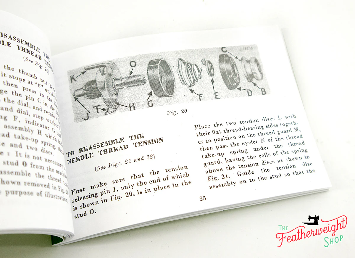 Manual, Singer Featherweight 222 - Replica - Image 3