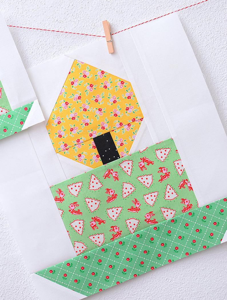Pattern, Candle Quilt Block by Ellis & Higgs (digital download) - Image 3