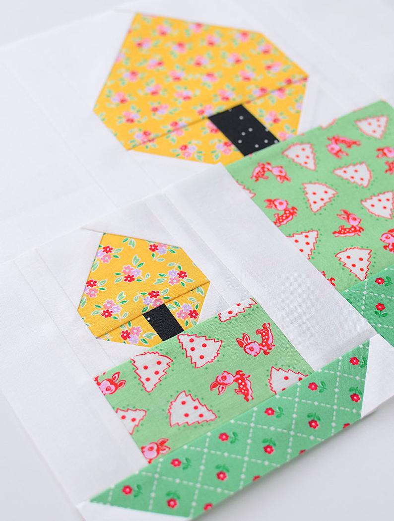 Pattern, Candle Quilt Block by Ellis & Higgs (digital download) - Image 4