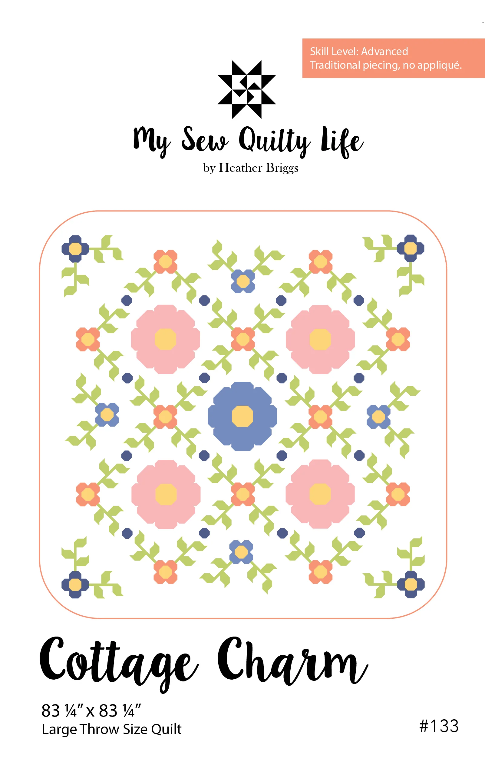 Pattern, Cottage Charm Quilt by My Sew Quilty Life (digital download) - Image 3
