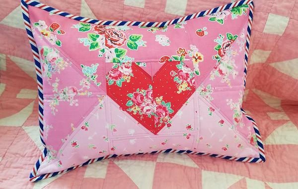 Pattern, Love Letter Pillow Cover / MINI Quilt by Ellis & Higgs (digital download) - Image 3