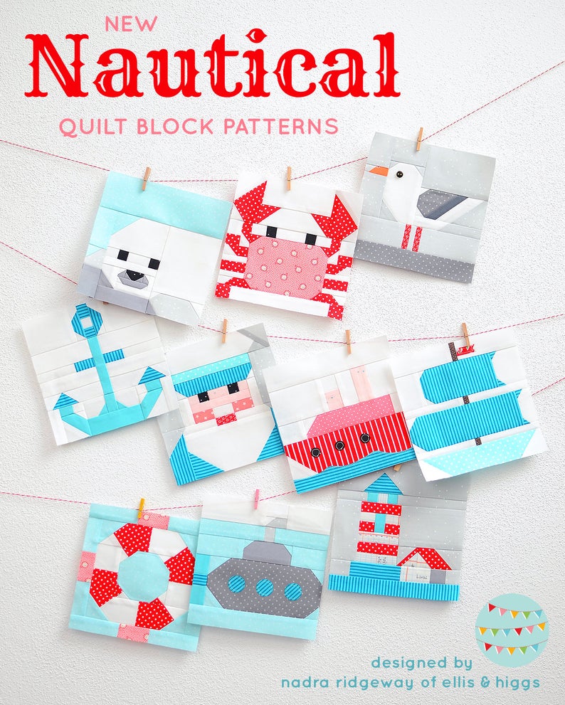 Pattern, Nautical Steamship Quilt Block by Ellis & Higgs (digital download) - Image 5