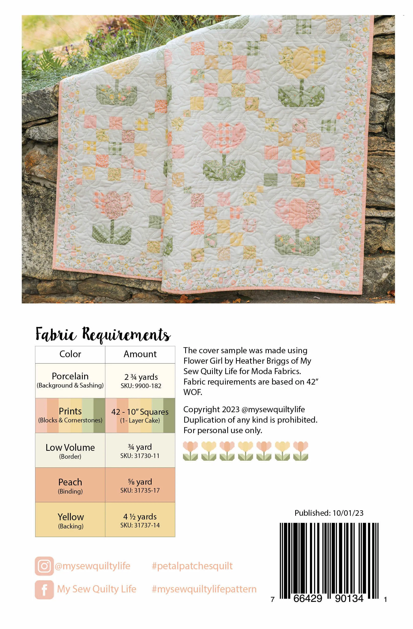 Pattern, Petal Patches Quilt by My Sew Quilty Life (digital download) - Image 2