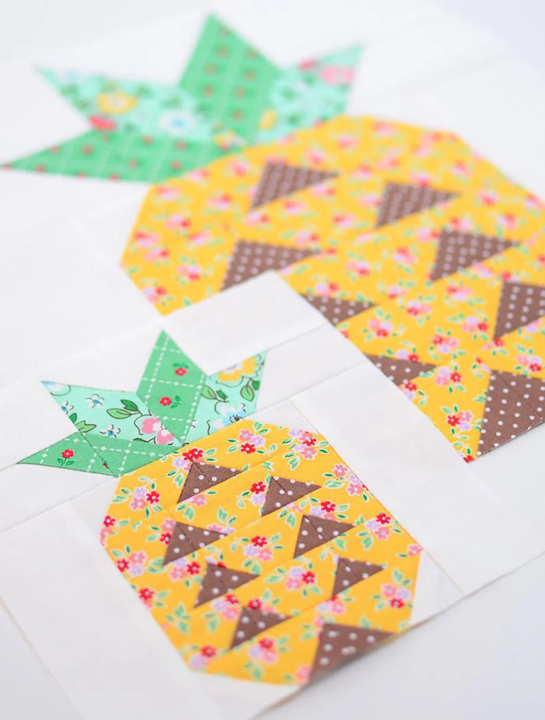Pattern, Pineapple Quilt Block by Ellis & Higgs (digital download) - Image 4