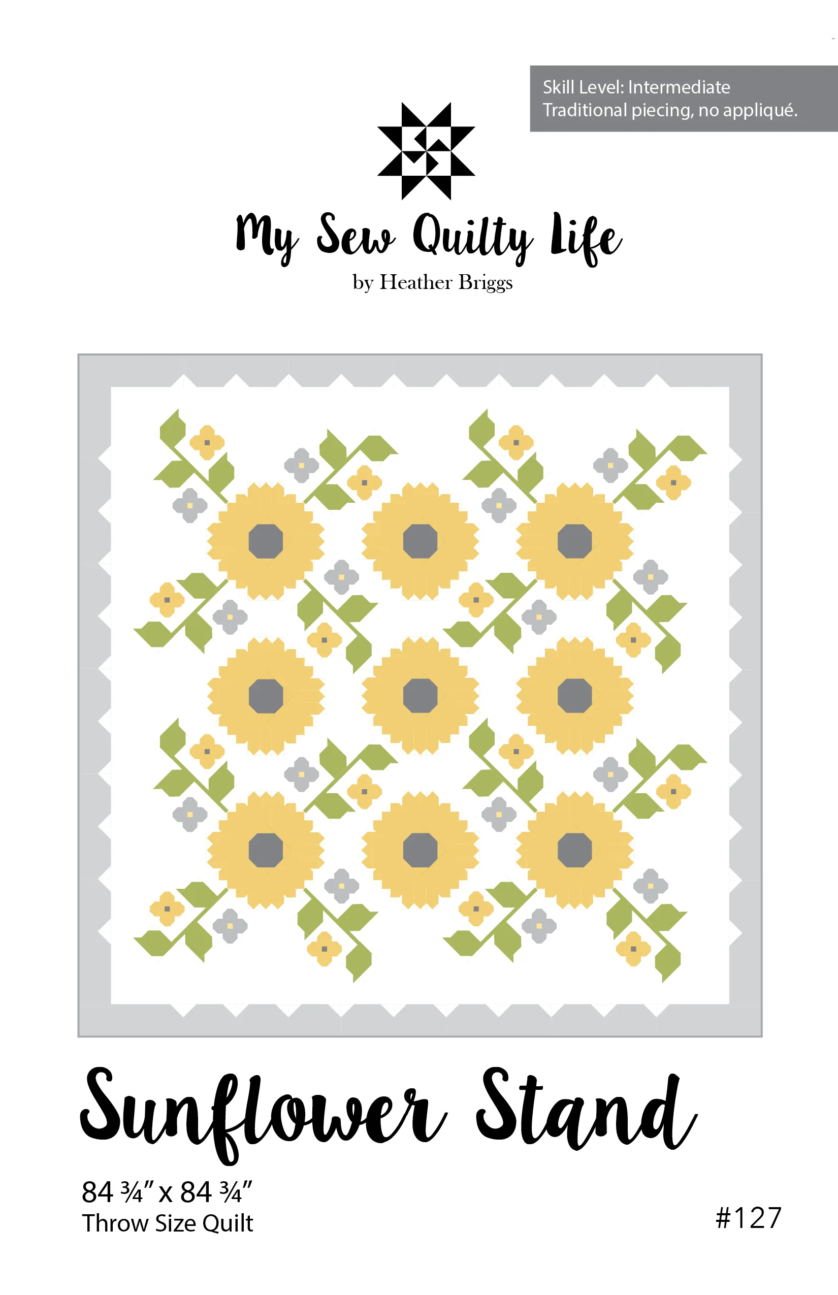 Pattern, Sunflower Stand Quilt by My Sew Quilty Life (digital download) - Image 2
