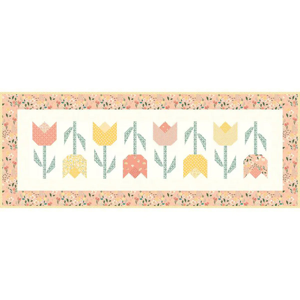 PATTERN, TULIP FESTIVAL (#821) Pieces From My Heart Table Runner by Sandy Gervais - Image 2