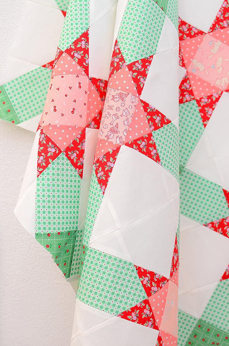 Pattern, Winter Stars Quilt by Ellis & Higgs (digital download) - Image 3