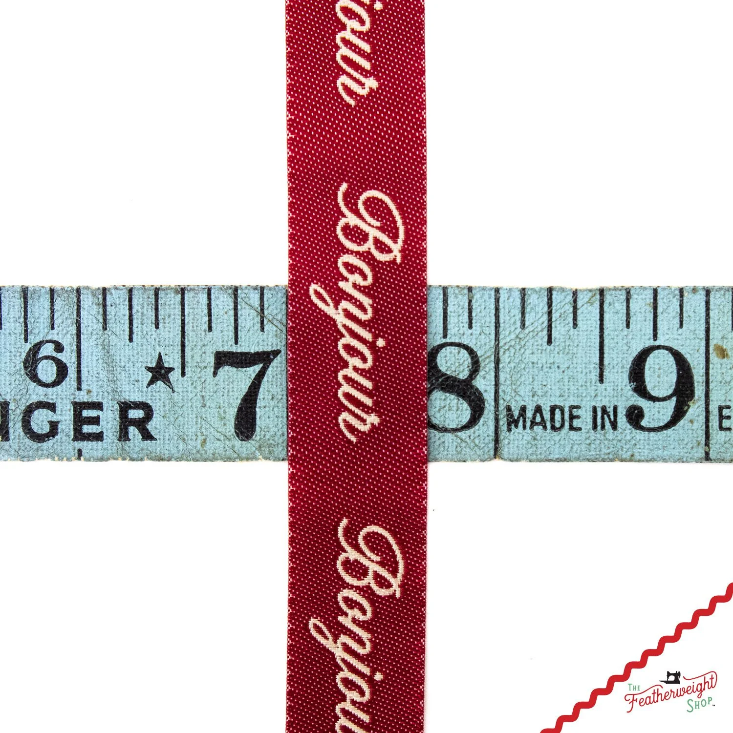 RIBBON, BONJOUR Pearl Red 5/8" (by the yard) - Image 3