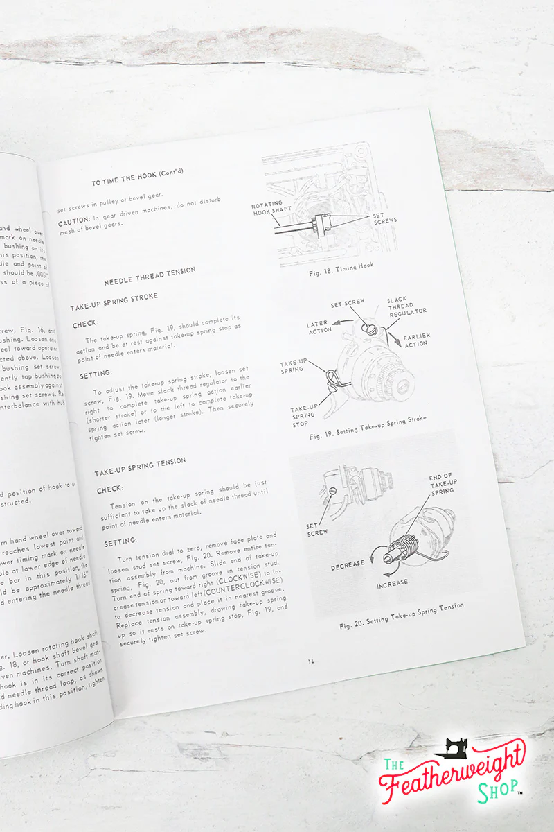 Manual, SERVICE for Singer Featherweight 221 (Facsimile) - Image 4