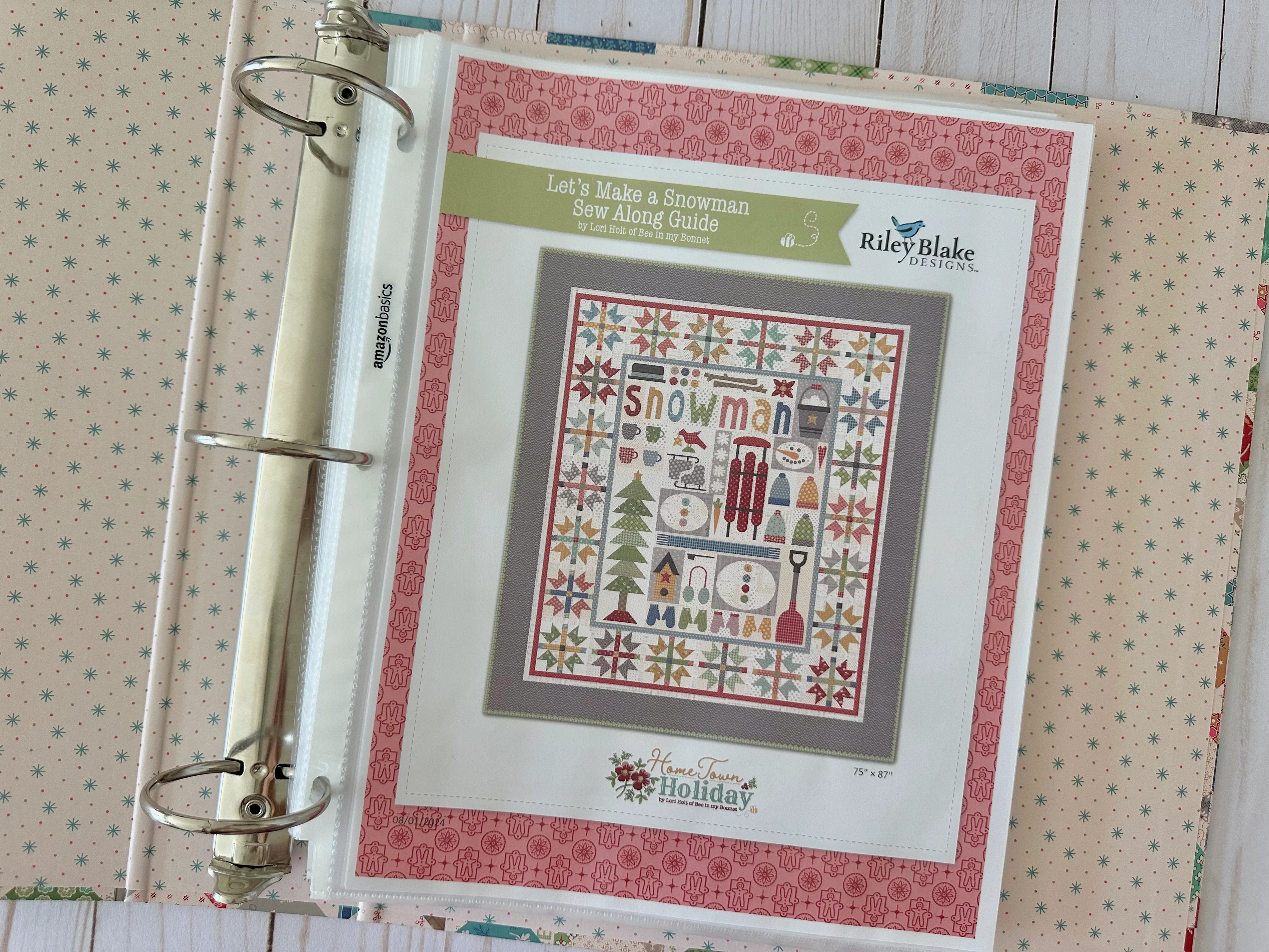 Sew Simple Shapes, Let's Make a SNOWMAN by Lori Holt of Bee in My Bonnet - Image 23