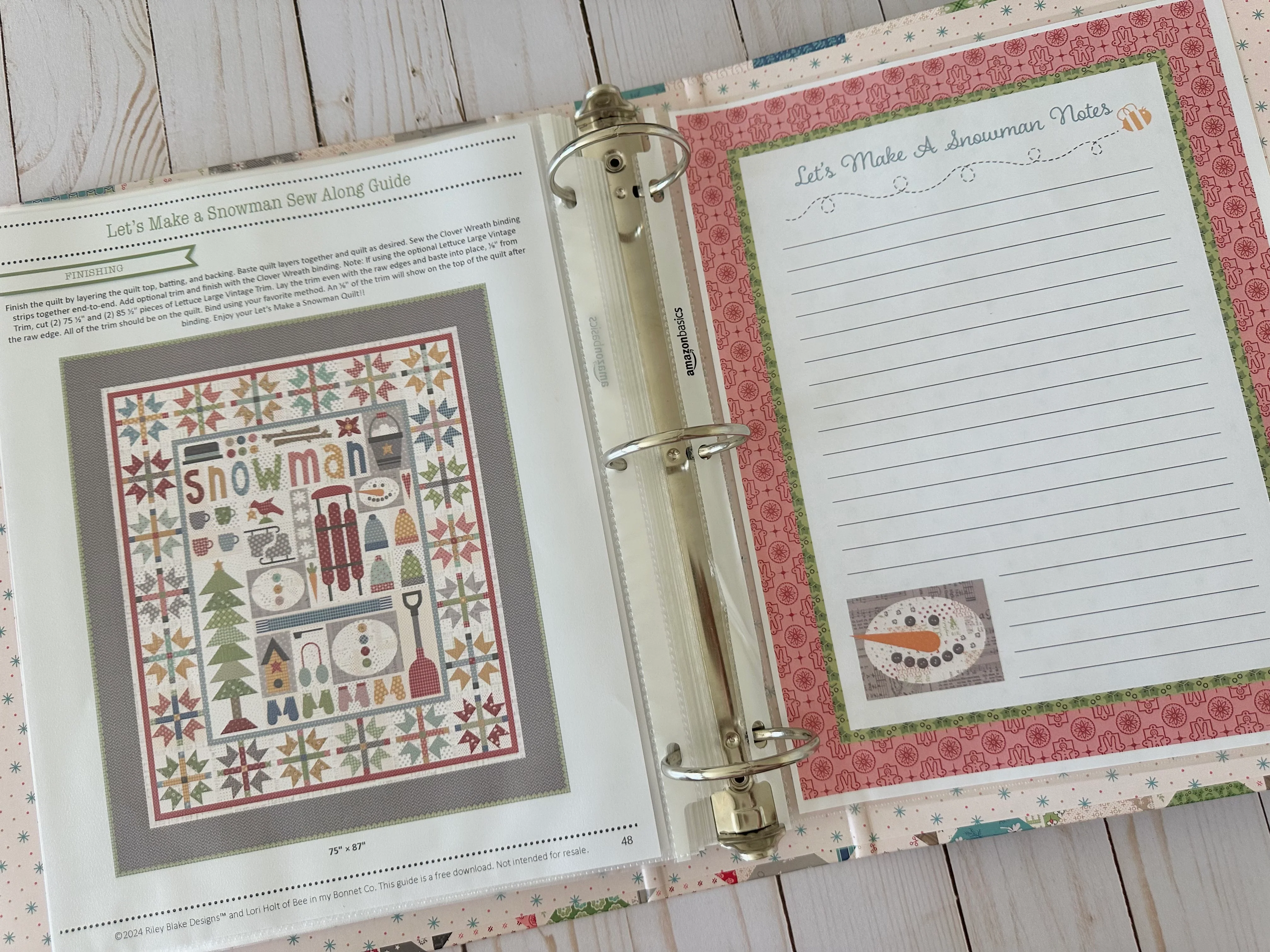 Sew Simple Shapes, Let's Make a SNOWMAN by Lori Holt of Bee in My Bonnet - Image 32