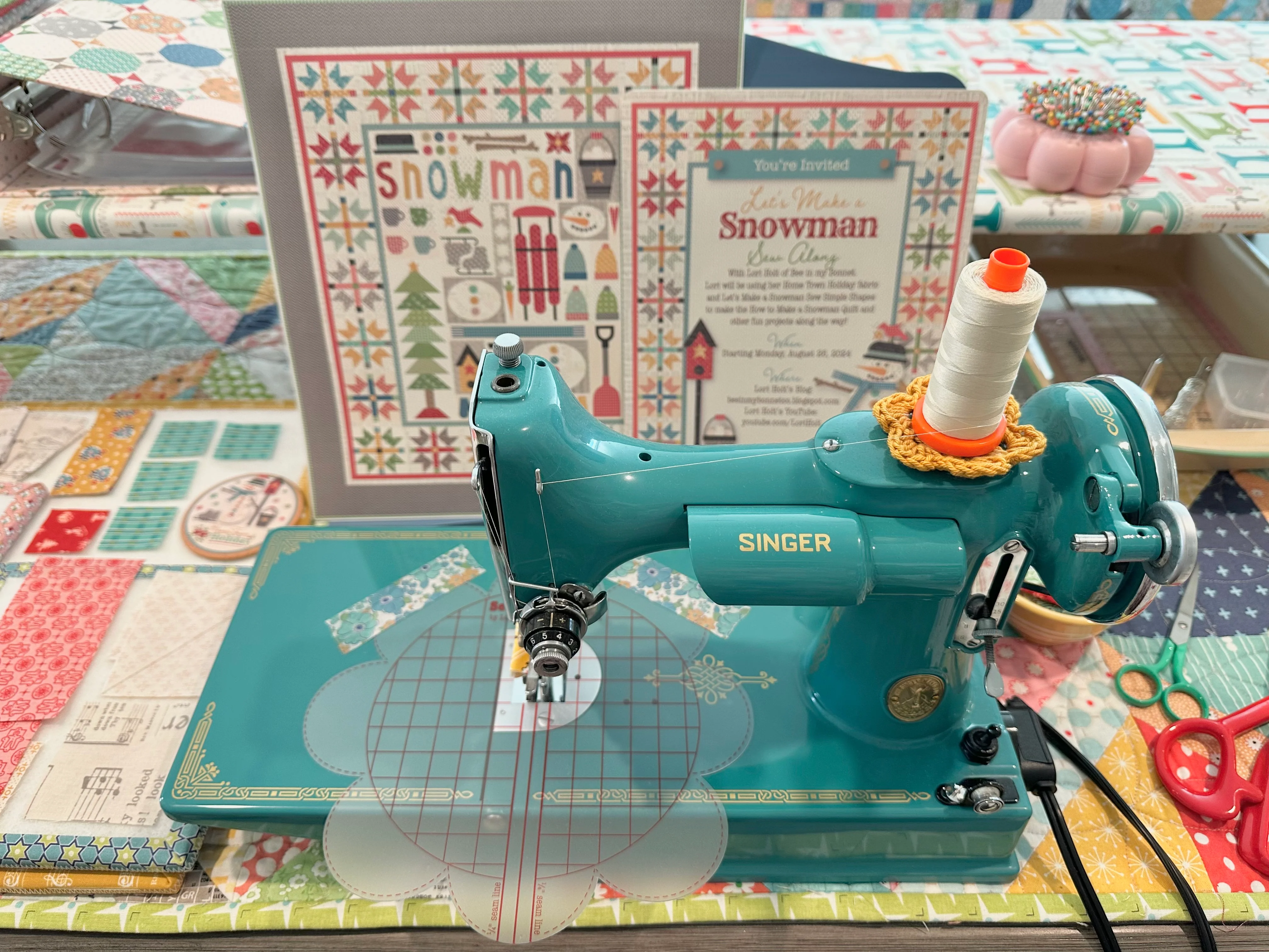 Sew Simple Shapes, Let's Make a SNOWMAN by Lori Holt of Bee in My Bonnet - Image 6
