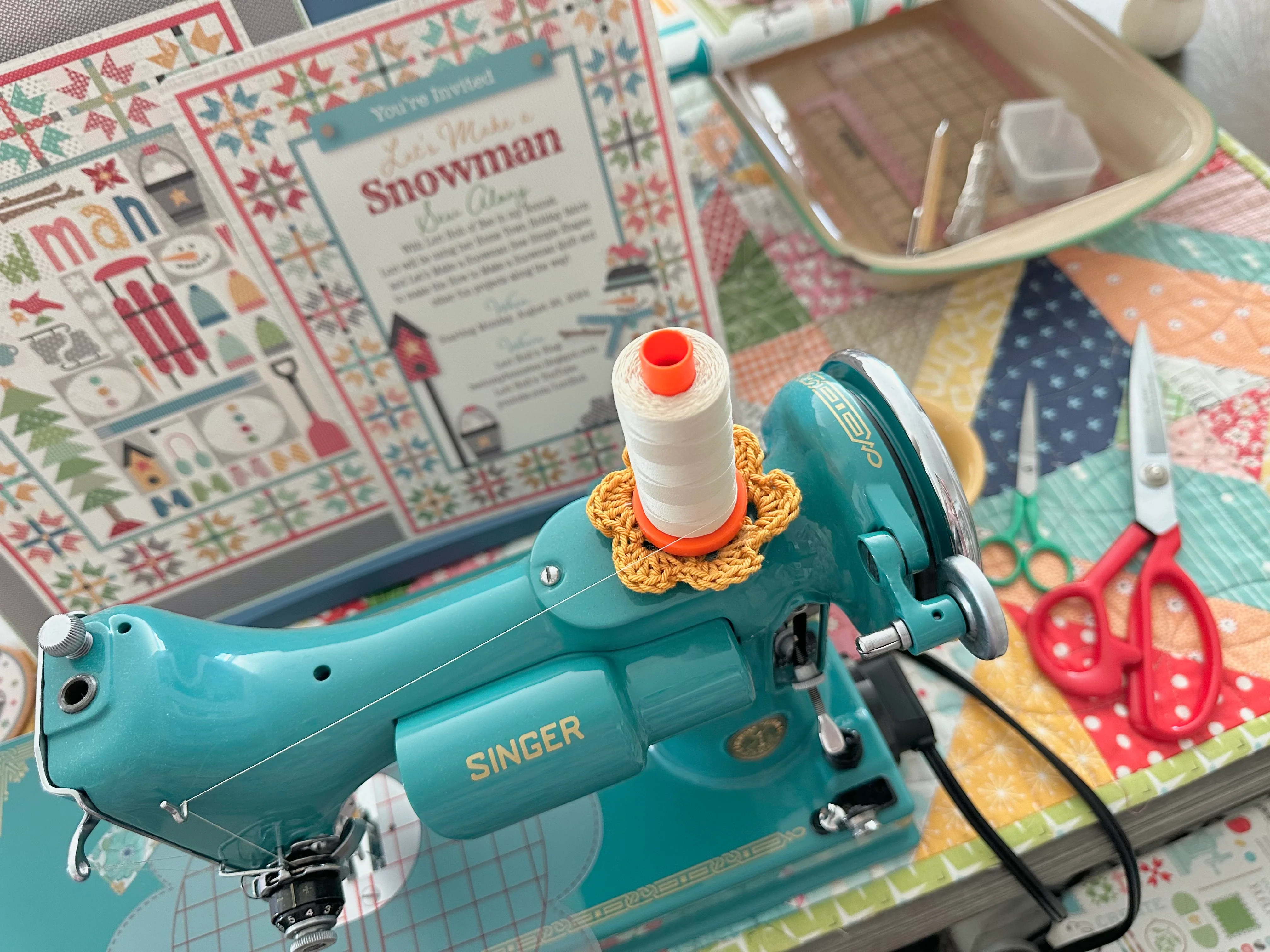 Sew Simple Shapes, Let's Make a SNOWMAN by Lori Holt of Bee in My Bonnet - Image 7