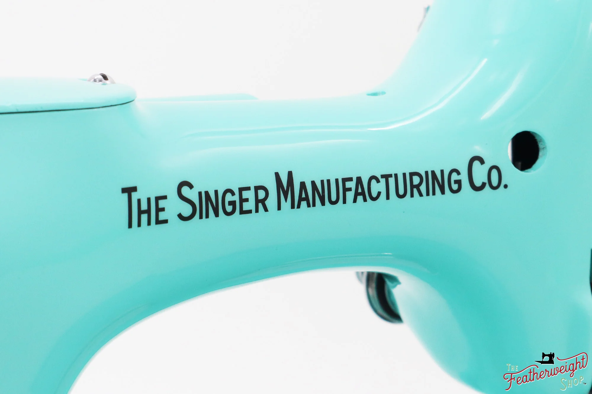 Singer Featherweight 221, AD791*** - Fully Restored in Tiffany Blue - Image 11