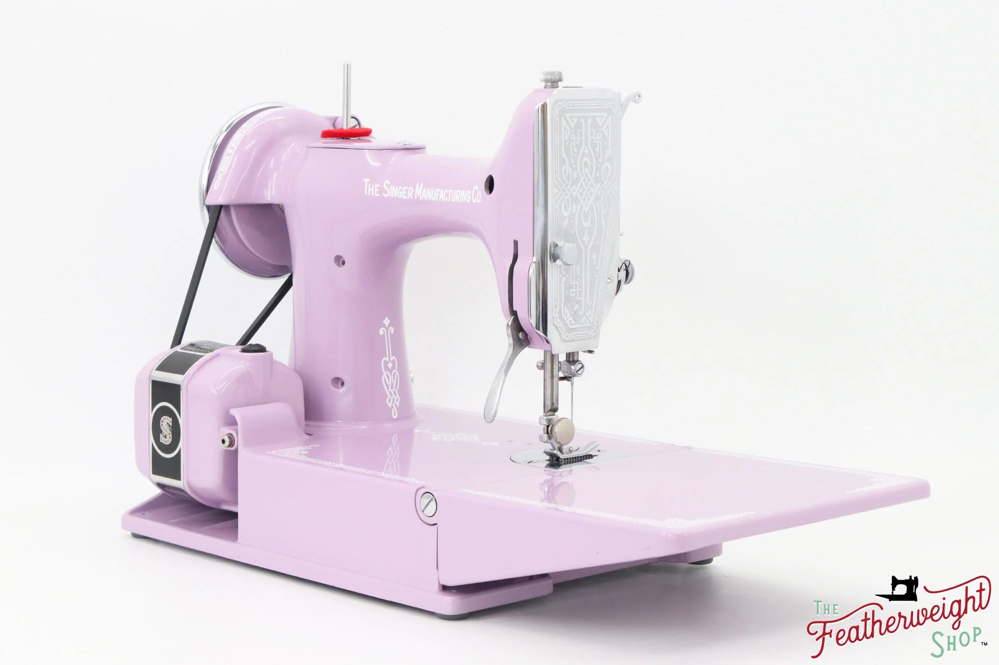 Singer Featherweight 221, AD998*** - Fully Restored in Wisteria - Image 5